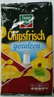 Mängden socker i Chipsfrisch gesalzen