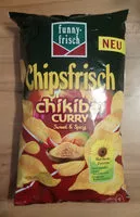 Mängden socker i Chipsfrisch Chikibai Curry