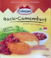 Mängden socker i Back-Camembert paniert und vorgebacken