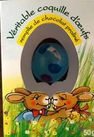 Mängden socker i Véritable coquille d'œufs remplie de chocolat praliné