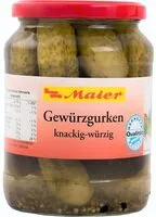 Mängden socker i Konserve - Gurken  - knackig-würzig