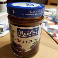 Mängden socker i Pflaumenmuss