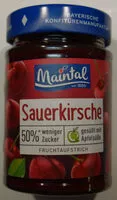 Mängden socker i Sauerkirsche Fruchtaufstrich