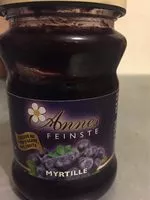 Mängden socker i Confiture myrtille