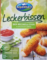 Mängden socker i Back Mozarells Sticks