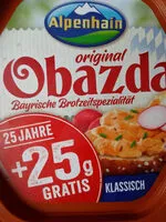 Mängden socker i original Obazda