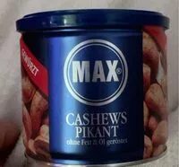 Mängden socker i Cashews Pikant