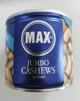 Mängden socker i Jumbo Cashews gerüstet