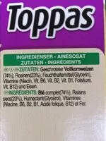 Mängden socker i Kellogg's Toppas Traube