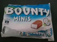 Mängden socker i Bounty minis