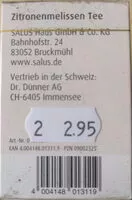 Mängden socker i Zitronenmelissen Tee