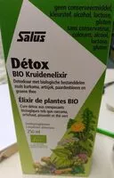 Mängden socker i Detox élixir de plantes bio