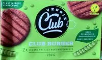 Mängden socker i Club Burger Veggie