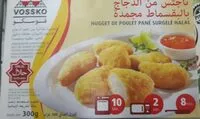 Mängden socker i Nuggets de poulet