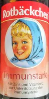 Mängden socker i Rotbäckchen Immunstark