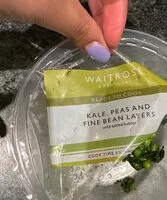 Mängden socker i Kale, peas and fine bean layers