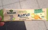 Mängden socker i Frucht Allerlei Früchteriegel