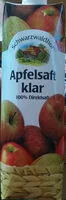 Mängden socker i Apfelsaft klar Direktsaft