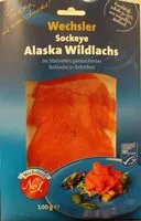 Mängden socker i Sockeye Alaska Wildlachs