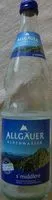 Mängden socker i Allgäuer Alpenwasser s'middlere