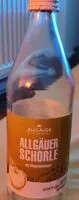 Mängden socker i Allgäuer Schorle