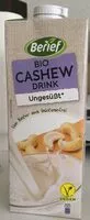 Mängden socker i Bio Cashew drink ungesüsst