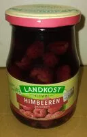 Mängden socker i Glas Himbeeren