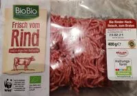 Mängden socker i Bio Rinder-Hackfleisch, zum Braten
