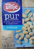 Mängden socker i ültje pur Erdnüsse, im Ofen gebacken & ungesalzen, 200g