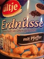 Mängden socker i Erdnüsse mit Pfeffer