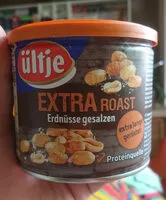 Mängden socker i ültje Extra Roast Erdnüsse Gesalzen 190G