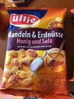 Mängden socker i Mandeln & Erdnüsse Honig und Salz