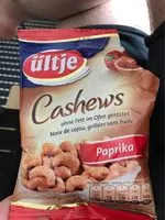 Mängden socker i ültje Cashews Paprika