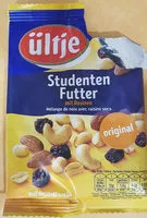 Mängden socker i Studentenfutter