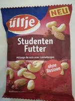 Mängden socker i Studentenfutter mit Cranberries