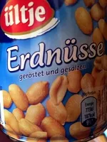 Mängden socker i Erdnüsse geröstet und gesalzen