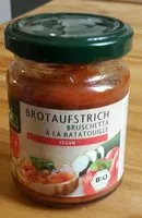 Mängden socker i Brotaufstrich Bruschetta à la ratatouille