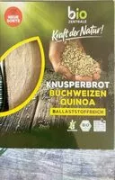Mängden socker i Knusperbrot Buchweizen Quinoa