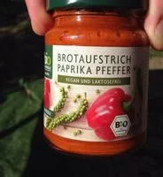 Mängden socker i Brotaufstrich paprika pfeffer