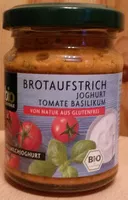 Mängden socker i Brotaufstrich Joghurt Tomate Basilikum