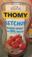 Mängden socker i Thomy Ketchup Weniger Zucker