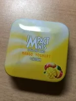 Mängden socker i IMPACT MINTS mango yoghurt flavored mints sugar free