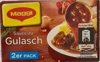 Mängden socker i Sauce zu Gulasch