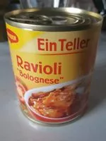 Mängden socker i Ravioli Bolognese