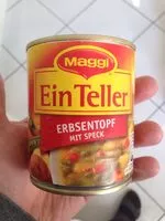 Mängden socker i Ein Teller Erbsentopf mit Speck