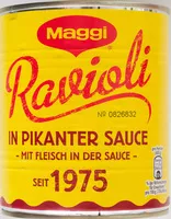 Mängden socker i Ravioli