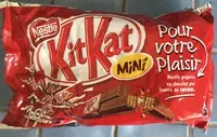 Mängden socker i KITKAT Mini Barre au chocolat au Lait, 350g