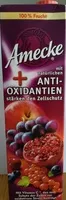 Mängden socker i Amecke Antioxidantien