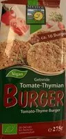 Mängden socker i Burger tomato-thyme