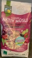 Mängden socker i 5-Korn Aktiv Müsli Sieben Beeren